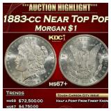 1883-cc Morgan Dollar Near Top Pop $1 ms67+ SEGS