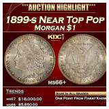 1899-s Morgan Dollar Near Top Pop $1 ms66+ SEGS