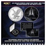 US Space Force USSF 1oz Pure .999 Fine Silver Eagl