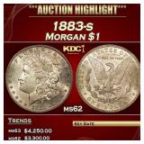 1883-s Morgan Dollar $1 ms62 USCG