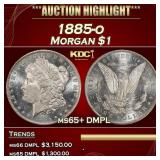1885-o Morgan Dollar $1 ms65+ DMPL SEGS