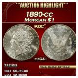 1890-cc Morgan Dollar $1 ms64+ SEGS