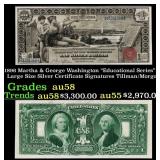 1896 $1 large size Silver Certificate Martha & Geo