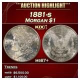 1881-s Morgan Dollar $1 ms67+ SEGS