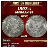 1893-o Morgan Dollar $1 ms61 USCG