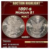 1891-s Morgan Dollar $1 ms66+ SEGS