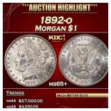 1892-o Morgan Dollar $1 ms65+ SEGS