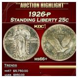 1926-p Standing Liberty Quarter 25c ms66+ SEGS