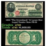 1862 $1 Large Size Legal Tender Note "The Greenbac