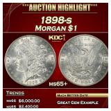 1898-s Morgan Dollar $1 ms65+ SEGS