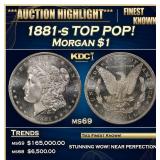 1881-s Morgan Dollar TOP POP! $1 ms69 SEGS