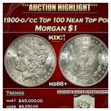 1900-o/cc Top 100 Morgan Dollar Near Top Pop $1 ms