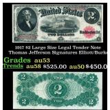 1917 $2 Large Size Legal Tender Note Thomas Jeffer