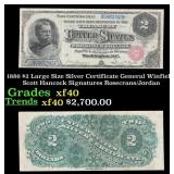1886 $2 Large Size Silver Certificate General Winf