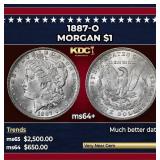 1887-o Morgan Dollar $1 ms64+ SEGS