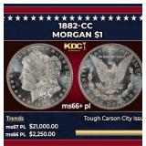 1882-cc Morgan Dollar $1 ms66+ pl SEGS