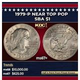 1979-p Susan B. Anthony Dollar Near Top Pop $1 ms6