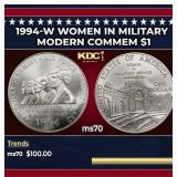 1994-w Women in Military Modern Commem Dollar $1 m