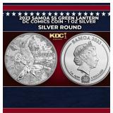 2023 Samoa $5 Green Lantern DC Comics Coin - 1 oz