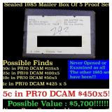 Original sealed box 5- 1985 United States Mint Pro