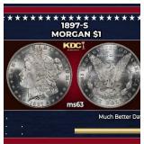 1897-s Morgan Dollar $1 Grades ms63