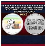Snoopy Easter Bunny Peanuts Colorized Style - 1 oz