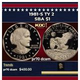1981-s Ty 2 Proof Susan B. Anthony Dollar $1 pr70