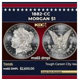 1882-cc Morgan Dollar $1 ms65 dmpl SEGS