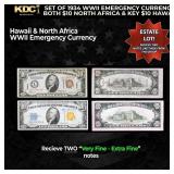Set of 1934 WWII Emergency Currency Both $10 North