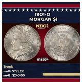 1901-o Morgan Dollar $1 Grades ms65+