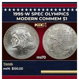 1995-w Spec Olympics Modern Commem Dollar $1 ms70