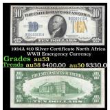 1934A $10 Silver Certificate North Africa WWII Eme