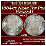 1884-cc Morgan Dollar Near Top Pop $1 ms68 SEGS