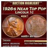 1926-s Lincoln Cent Near Top Pop 1c ms65+ bn SEGS