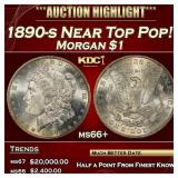 1890-s Morgan Dollar Near Top Pop! $1 ms66+ SEGS