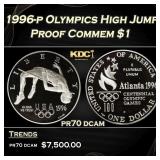 1996-p Olympics High Jump Proof Modern Commem Doll