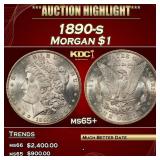 1890-s Morgan Dollar $1 ms65+ SEGS