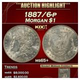 1887/6-p Morgan Dollar $1 ms65+ SEGS