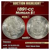 1891-cc Morgan Dollar $1 ms65+ SEGS