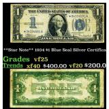 **Star Note** 1934 $1 Blue Seal Silver Certificate