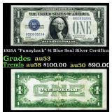 1928A $1 Blue Seal Silver Certificate "Funnyback"