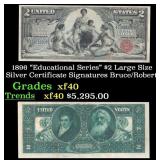 1896 $2 Large Size Silver Certificate "Educational