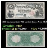 1880 $10 United States Note "Jackass Note" Grades