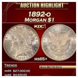 1892-o Morgan Dollar $1 ms65+ SEGS