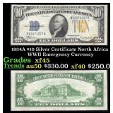 1934A $10 Silver Certificate North Africa WWII Eme