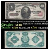 1891 $10 Treasury Note General General William She
