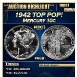 1942 Proof Mercury Dime TOP POP! 10c pr69 SEGS