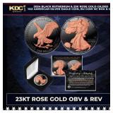 2024 Black Ruthenium & 23K Rose Gold Gilded 1oz Am