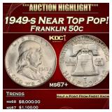 1949-s Franklin Half Dollar Near Top Pop! 50c ms67