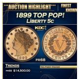 1899 Proof Liberty Nickel TOP POP! 5c pr68 SEGS